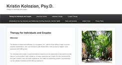 Desktop Screenshot of drkristinkolozian.com